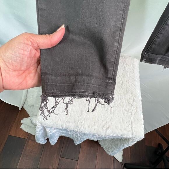 J Brand Frayed Distressed Black Skinny Jeans 27 - Picture 7 of 12